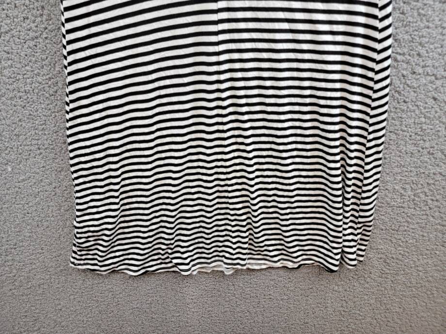 Karen Kane Sleeveless Contrast Collar Dress Women's Large Stripe Pullover Style