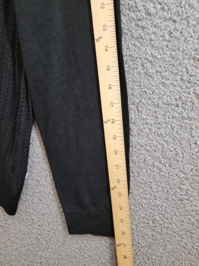 NN07 Spread Collar Knit Wool Blend Cardigan Sweater Men XL Black Button Closure