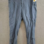 Polo Ralph Lauren Linen Pants Men's 40x30 Navy Heather Zip Hook & Bar Closure