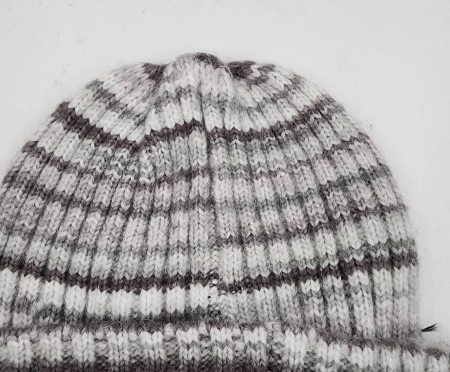 Jocelyn Space Dyed Wool Knit Beanie Hat Women's One Size Grey Multi