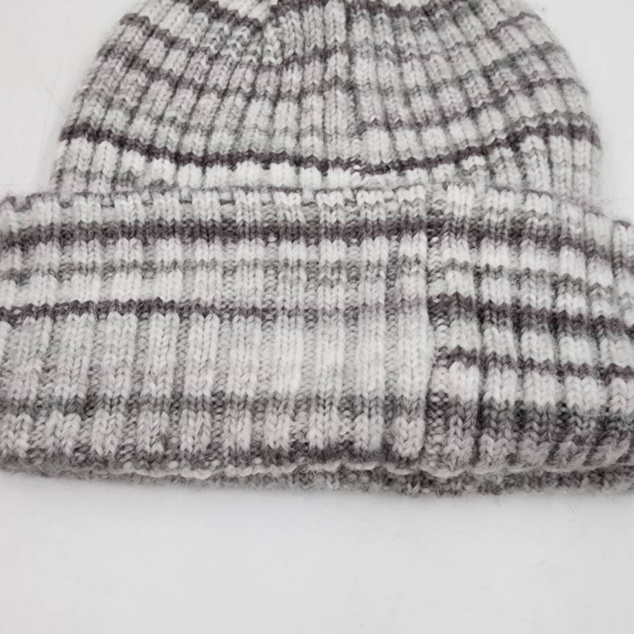 Jocelyn Space Dyed Wool Knit Beanie Hat Women's One Size Grey Multi