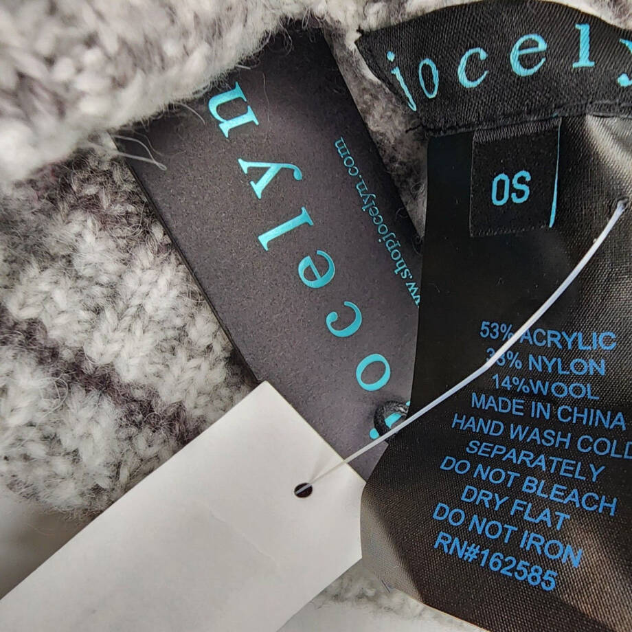Jocelyn Space Dyed Wool Knit Beanie Hat Women's One Size Grey Multi