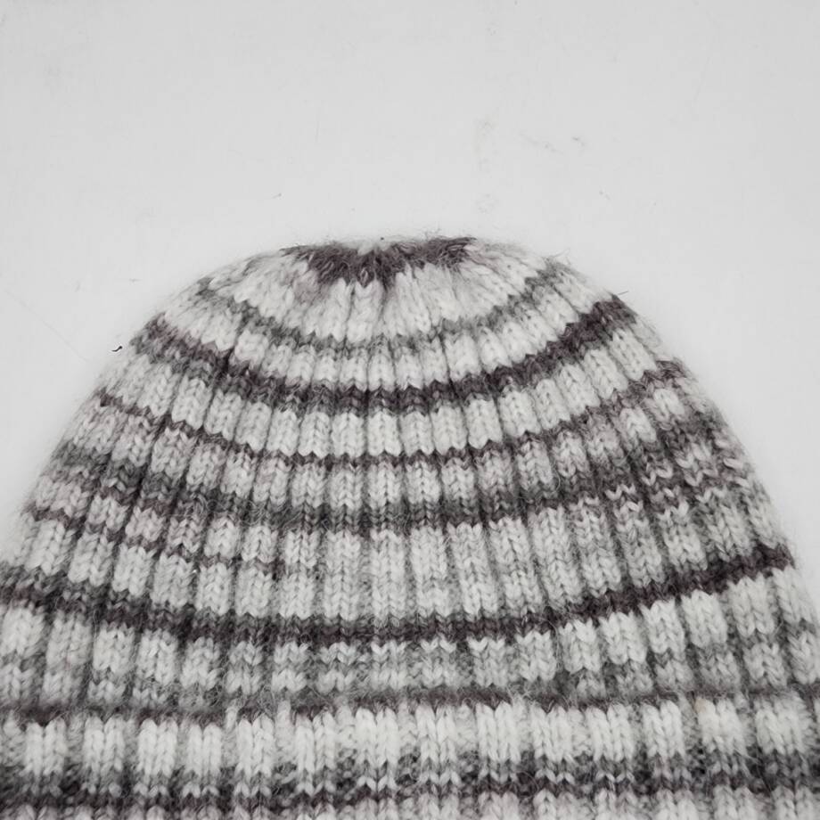 Jocelyn Space Dyed Wool Knit Beanie Hat Women's One Size Grey Multi