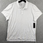 The Men's Store at Bloomingdale's Slub Polo Shirt Men's XL White Collared S/S