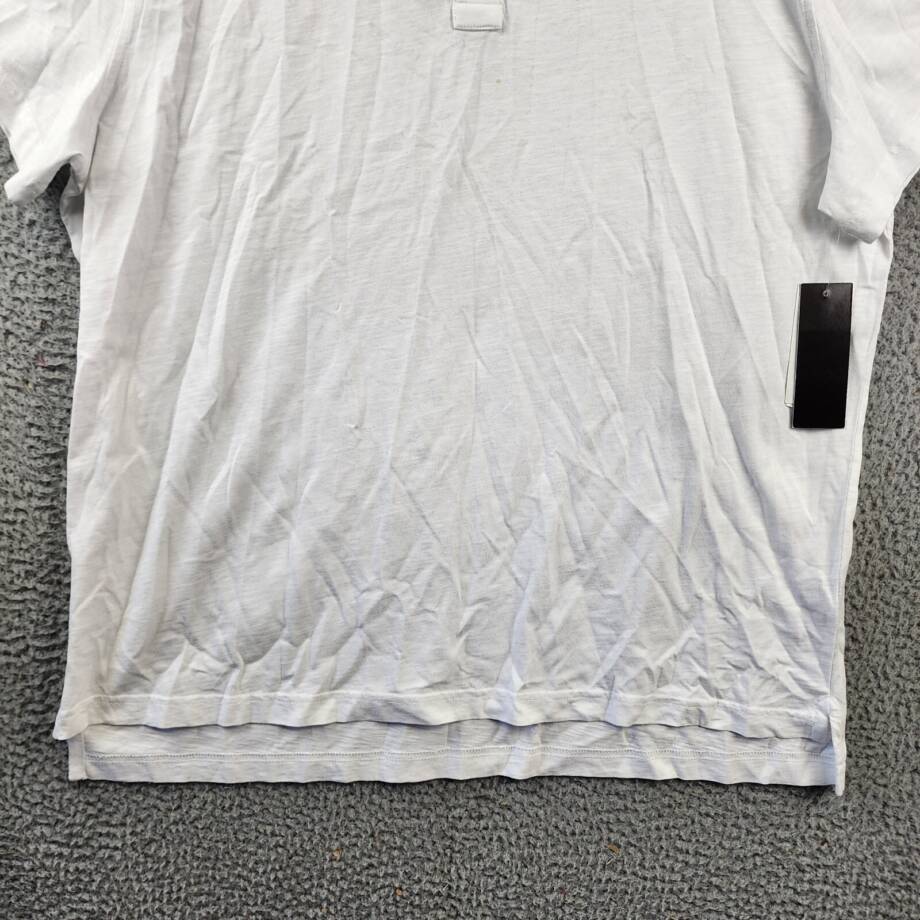 The Men's Store at Bloomingdale's Slub Polo Shirt Men's XL White Collared S/S