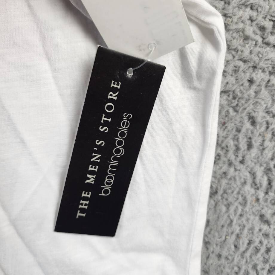 The Men's Store at Bloomingdale's Slub Polo Shirt Men's XL White Collared S/S