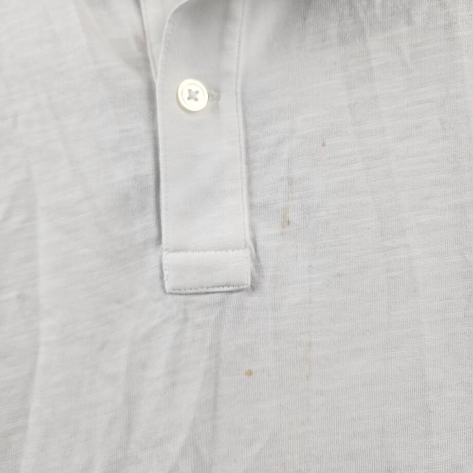 The Men's Store at Bloomingdale's Slub Polo Shirt Men's XL White Collared S/S