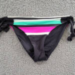 Trina Turk Colorblock Tie Side Bikini Bottoms Women's 8 Multi Pull On Style