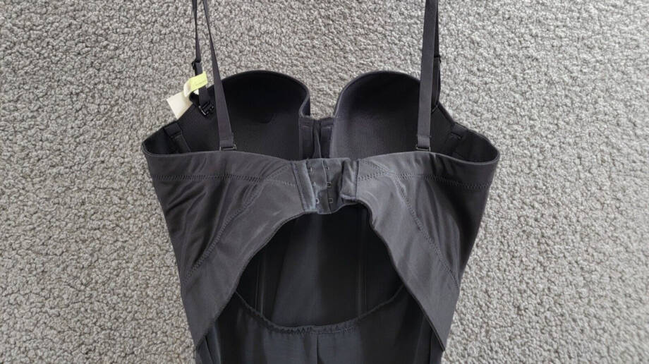 Maidenform Easy up Strapless Firm Control Bodybriefer Women's 38B Black Hook&Eye