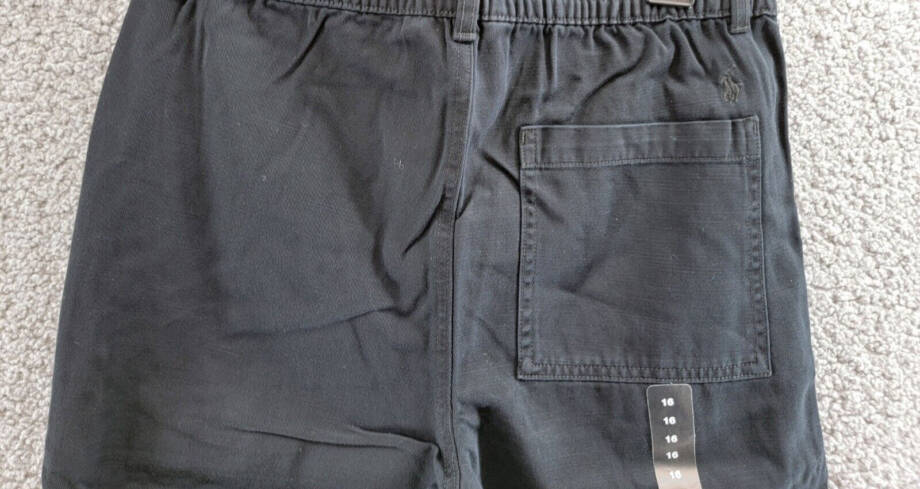 Polo Ralph Lauren Chino Drawstring Pants Big Boys 16 Polo Black Button Closure