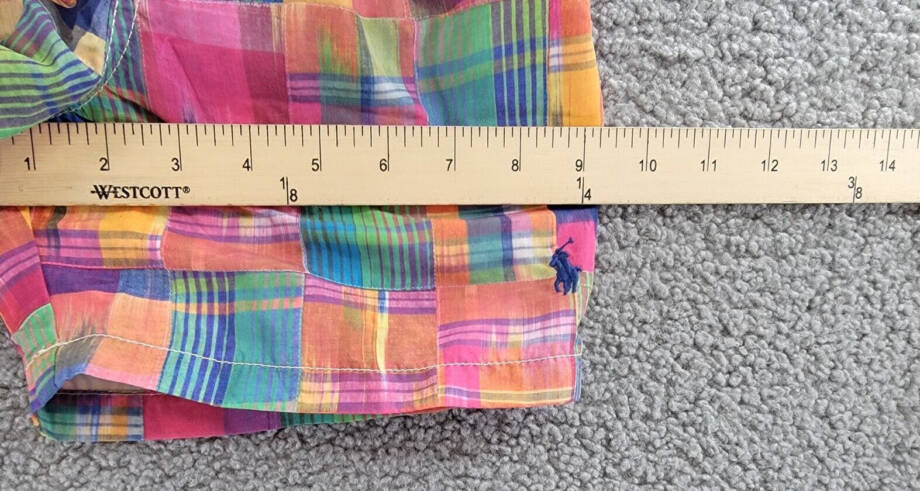 Polo Ralph Lauren Traveler Ikat Patchwork Swim Trunks Boys 7 Multi Elastic Waist