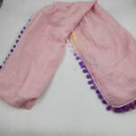 Echo Gumball Multicolor Pompom Wool Wrap Scarf Women's One Size Candy Pink