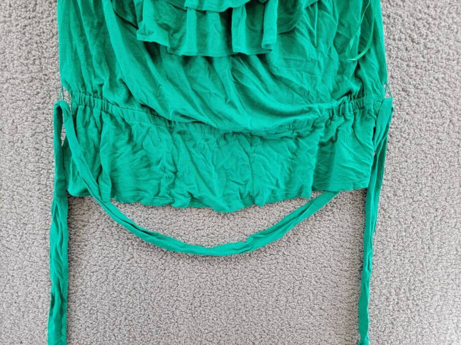 Lauren Ralph Lauren Linen Blend Off Shoulder Top Women's XXL Palm Leaf Pullover
