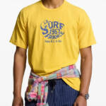 Polo by Ralph Lauren Vintage Fit Slogan-Print T-Shirt Men's XS Sunflower Yellow