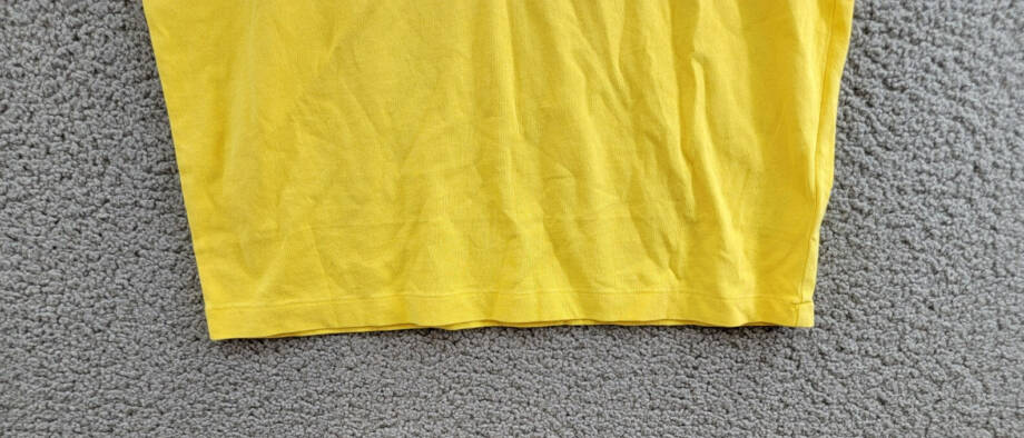 Polo by Ralph Lauren Vintage Fit Slogan-Print T-Shirt Men's XS Sunflower Yellow