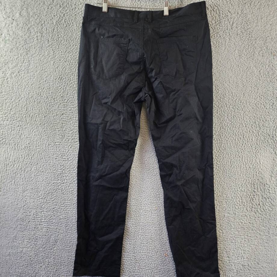 Society of Threads Regular Fit Solid 5-Pocket Pants Men's 36 Black +