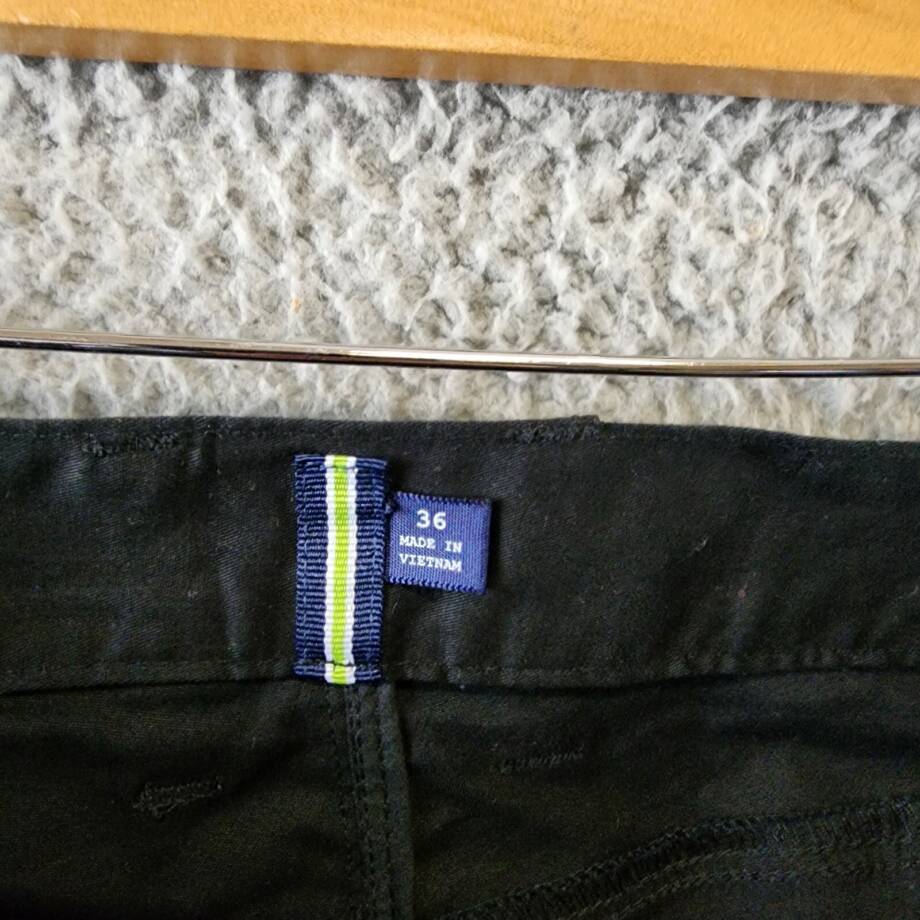 Society of Threads Regular Fit Solid 5-Pocket Pants Men's 36 Black +