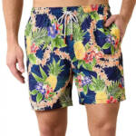 Tommy Bahama Naples Lei in Paradise Drawstring 6" Swim Trunks Mens S Island Navy