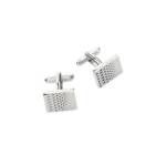 The Men's Store at Bloomingdale Diamond Pattern Cufflinks Silver Toggle closure~