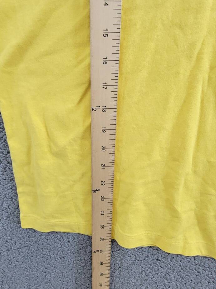 Polo by Ralph Lauren Vintage Fit Slogan-Print T-Shirt Men's XS Sunflower Yellow