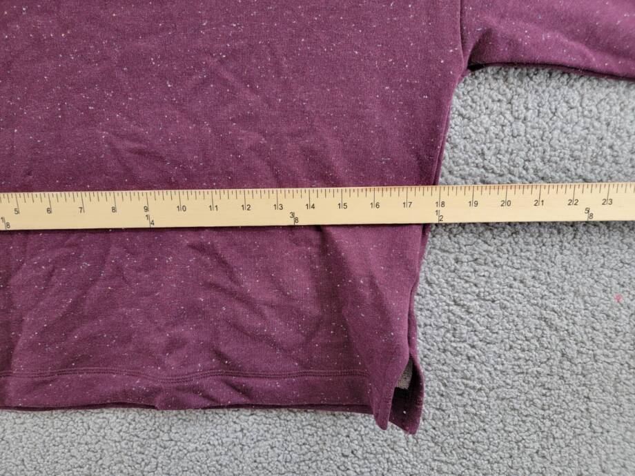 Puma Live In French Terry Crewneck Top Womens S Dark Jasper Long Sleeve Pullover