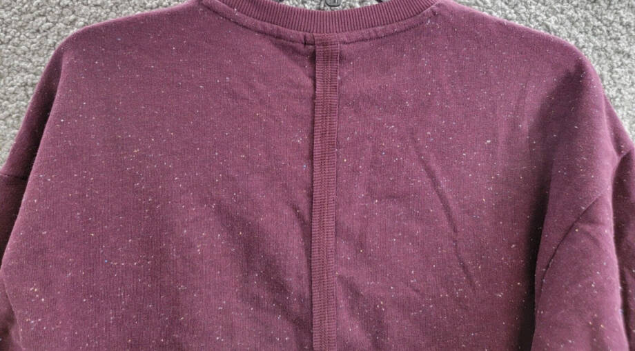Puma Live In French Terry Crewneck Top Womens S Dark Jasper Long Sleeve Pullover