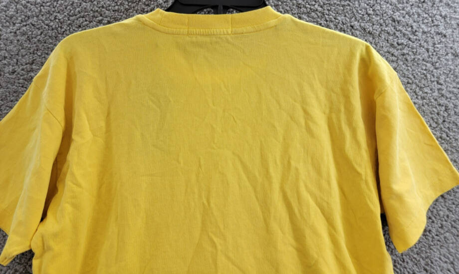 Polo by Ralph Lauren Vintage Fit Slogan-Print T-Shirt Men's XS Sunflower Yellow