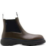Burberry Mini Creeper Leather Ankle Boots Men's 10.5US Coffee Brown Round Toe
