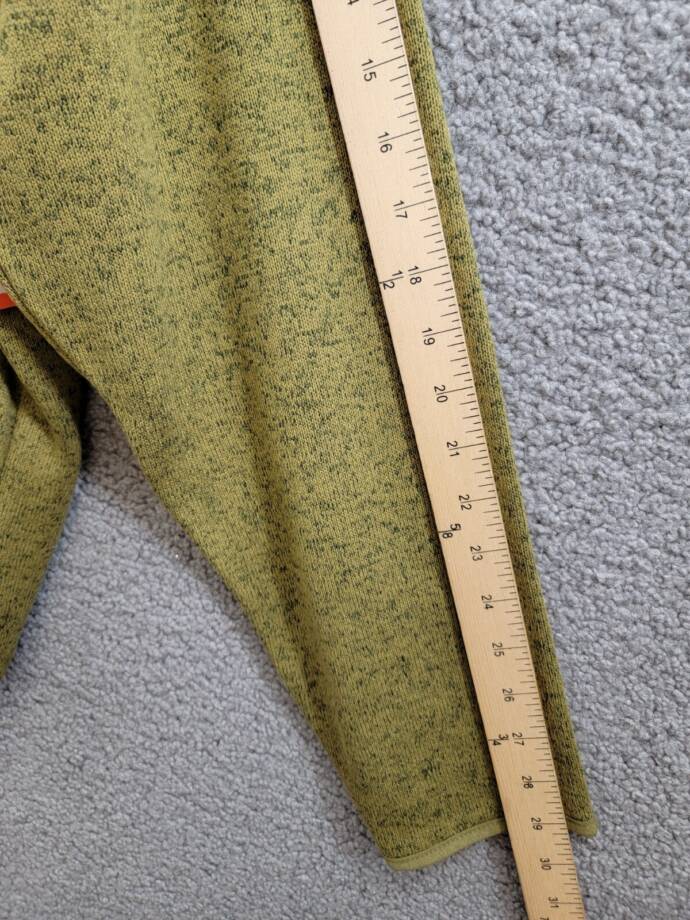 BASS OUTDOOR Regular-Fit Mixed-Media 1/4-Snap Hoodie Mens XL Fir Green W/ Pocket