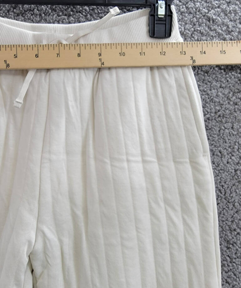 Polo Ralph Lauren Quilted Jogger Pant Big Girls L (12-14) Antique Cream Pull On