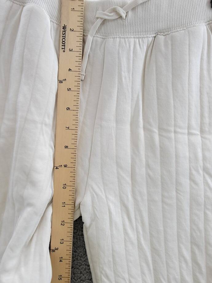 Polo Ralph Lauren Quilted Jogger Pant Big Girls L (12-14) Antique Cream Pull On