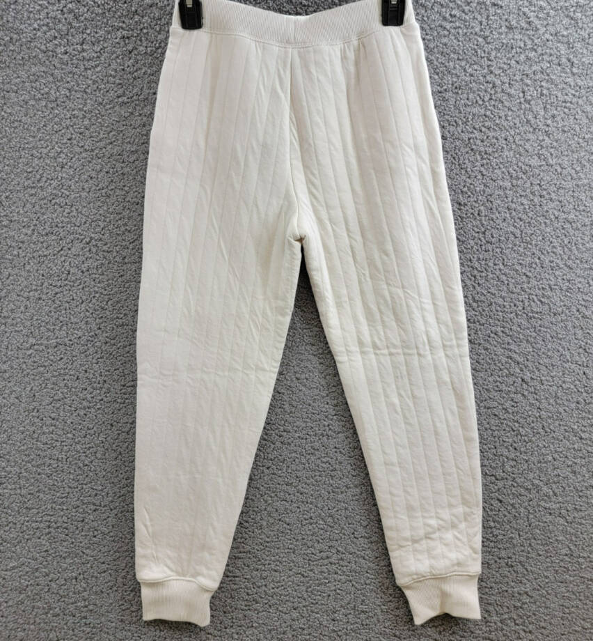 Polo Ralph Lauren Quilted Jogger Pant Big Girls L (12-14) Antique Cream Pull On
