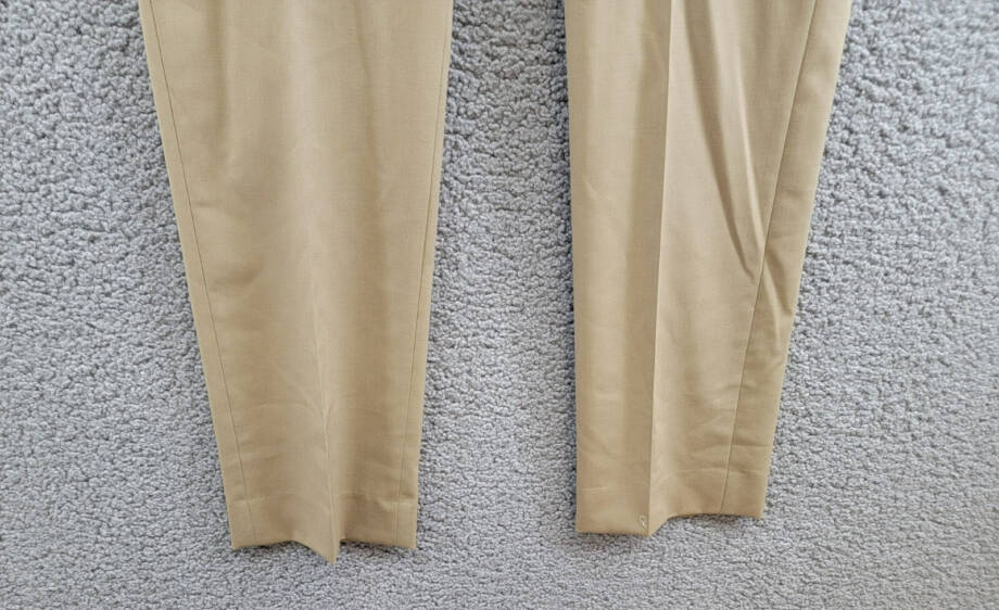 Michael Kors Wool Blend Plain Dress Pants Boys' 18R Tan Zip Button Hook & Bar