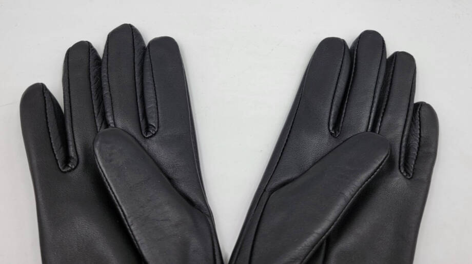 Charter Club Imitation-Pearl & Leather Touch Gloves Women's S Black