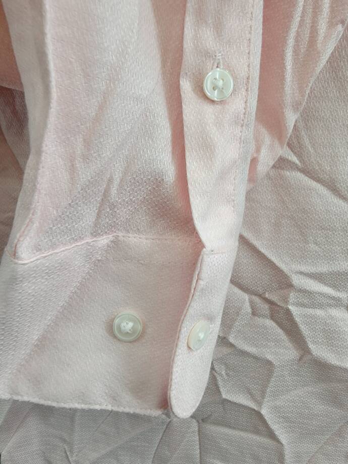 Bar III Slim-Fit Stretch Diamond Dobby Dress Shirt Men's XL 17-17.5 Pink L/S