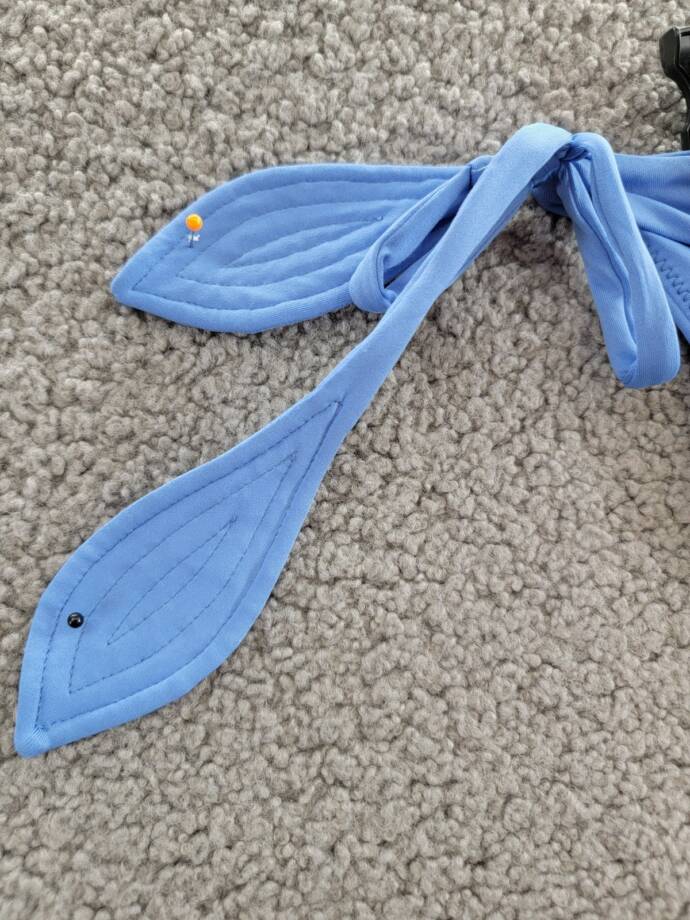 Peixoto Juliet Bikini Bottom Women's S Lazuli Blue Solid Side Tie Closures
