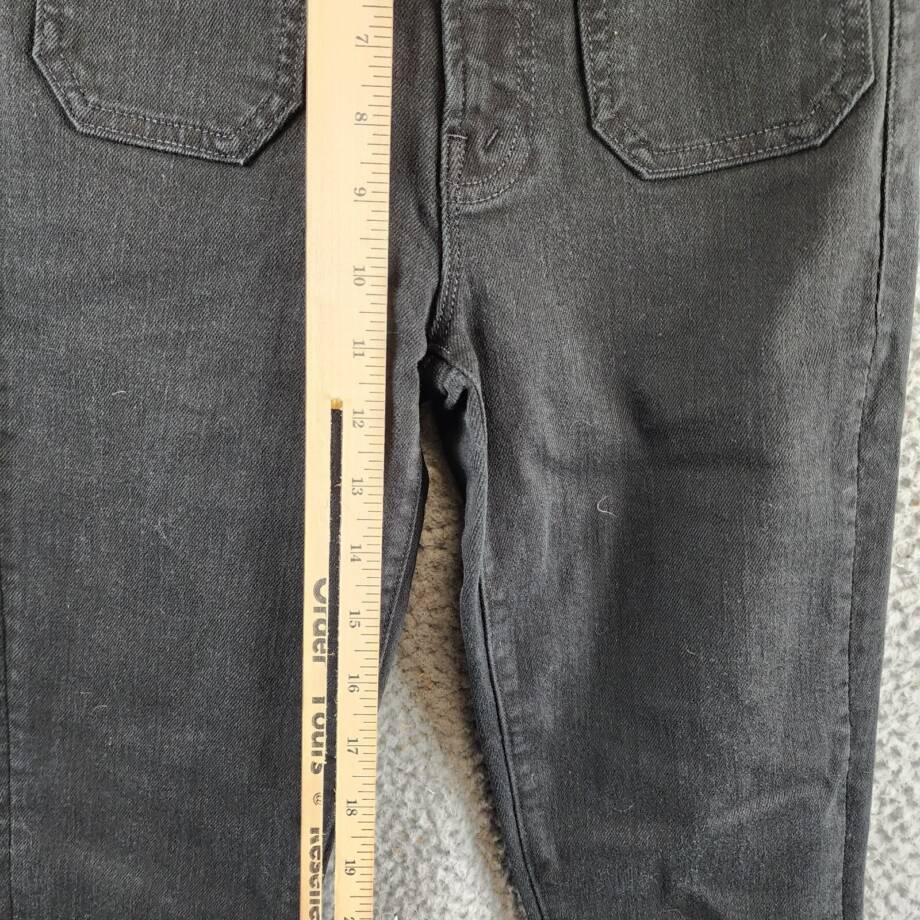 MOTHER The Patch Pocket Insider Ankle High Rise Jeans Womens 24 Pitch Button Zip