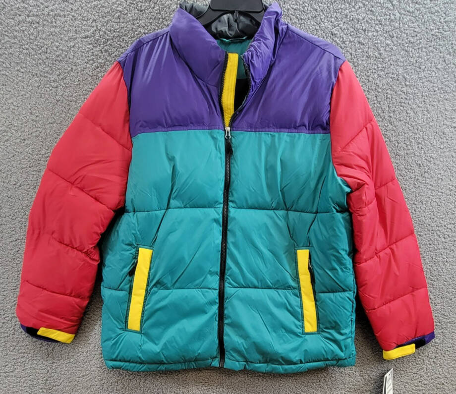 Club Room Colorblocked Quilted Full-Zip Puffer Jacket Men's XL Multi Long Sleeve