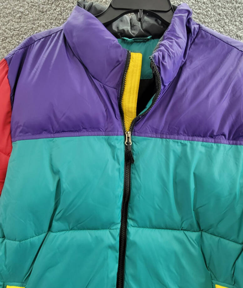 Club Room Colorblocked Quilted Full-Zip Puffer Jacket Men's XL Multi Long Sleeve