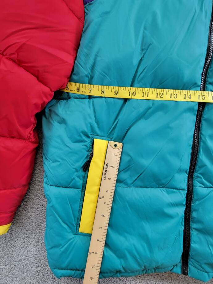 Club Room Colorblocked Quilted Full-Zip Puffer Jacket Men's XL Multi Long Sleeve