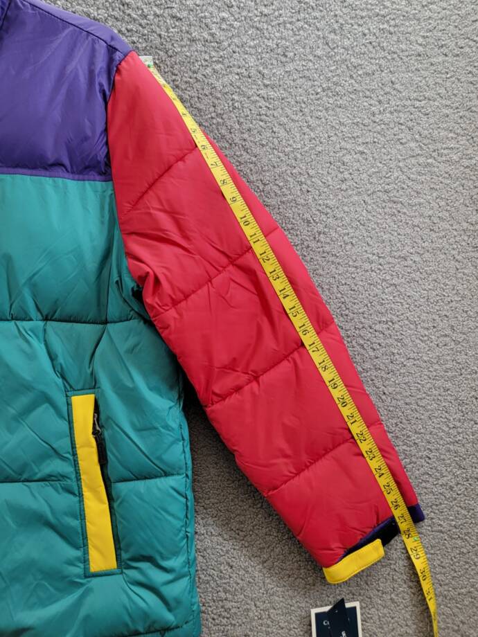 Club Room Colorblocked Quilted Full-Zip Puffer Jacket Men's XL Multi Long Sleeve