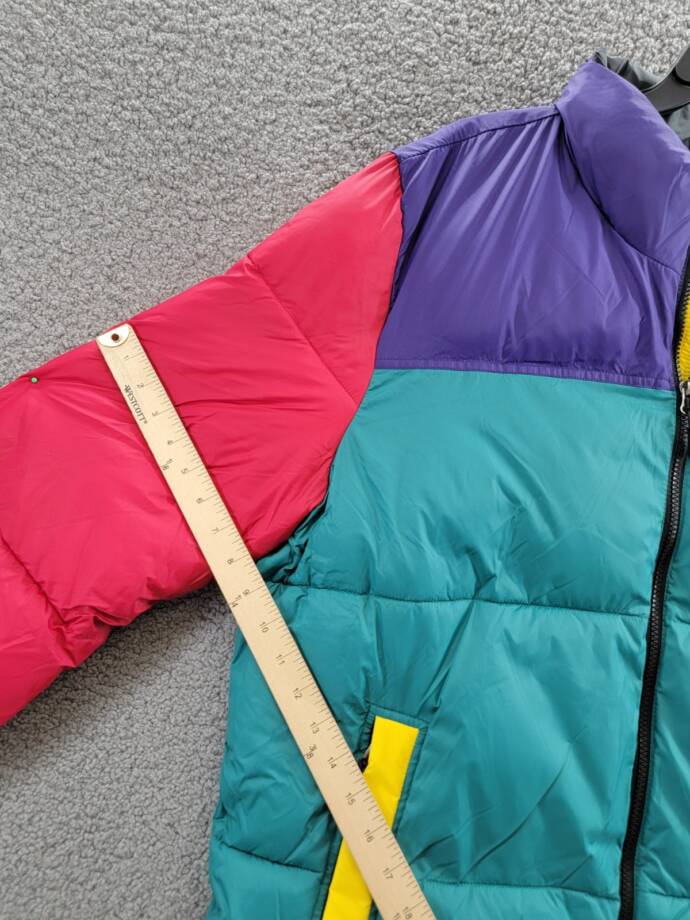 Club Room Colorblocked Quilted Full-Zip Puffer Jacket Men's XL Multi Long Sleeve