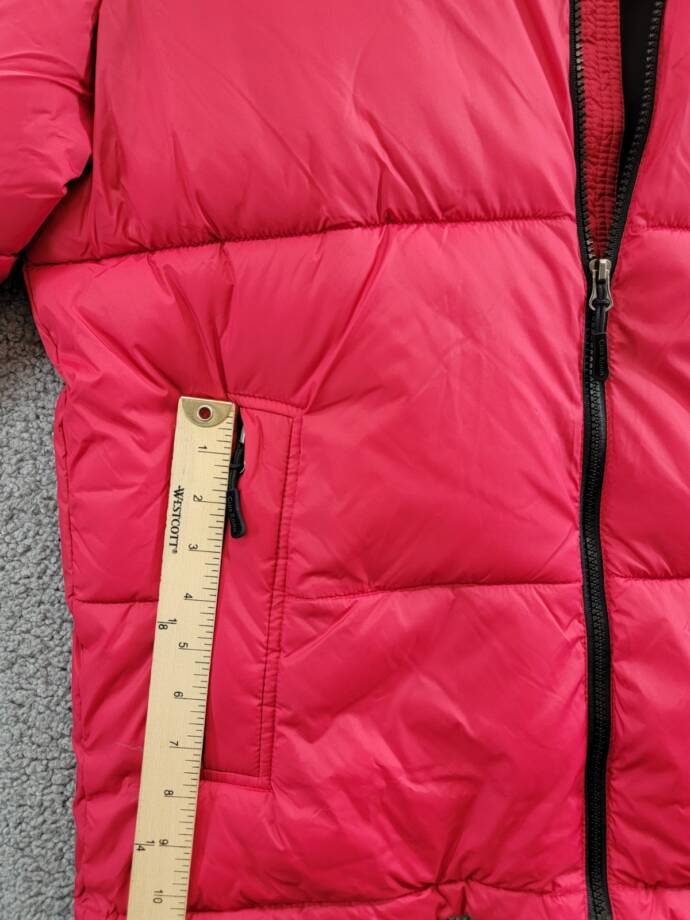 Club Room Colorblocked Quilted Full-Zip Puffer Jacket Men's M Red Long Sleeve