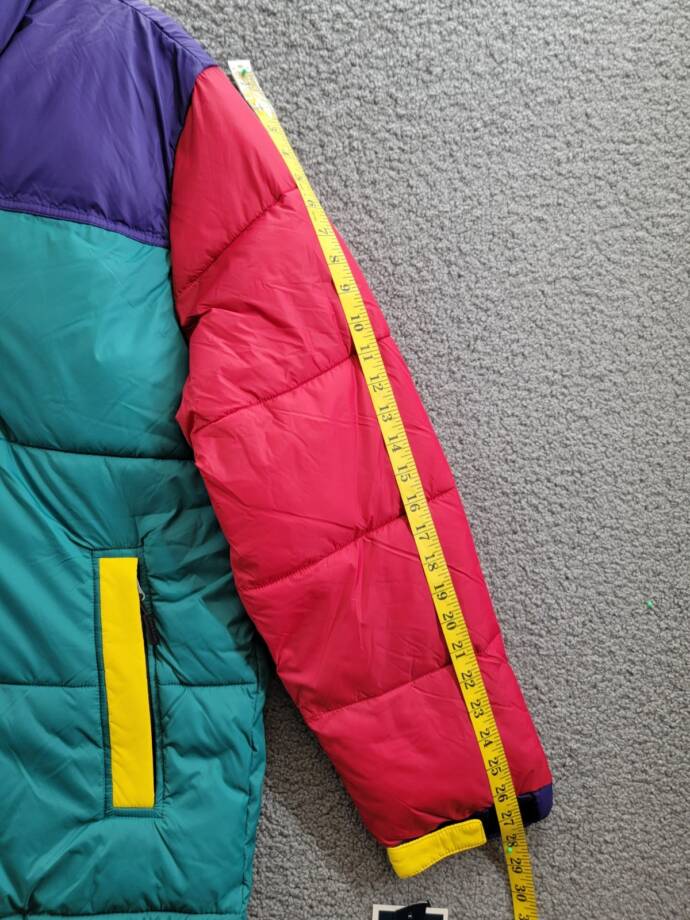 Club Room Colorblocked Quilted Full-Zip Puffer Jacket Men's L Multi Long Sleeve