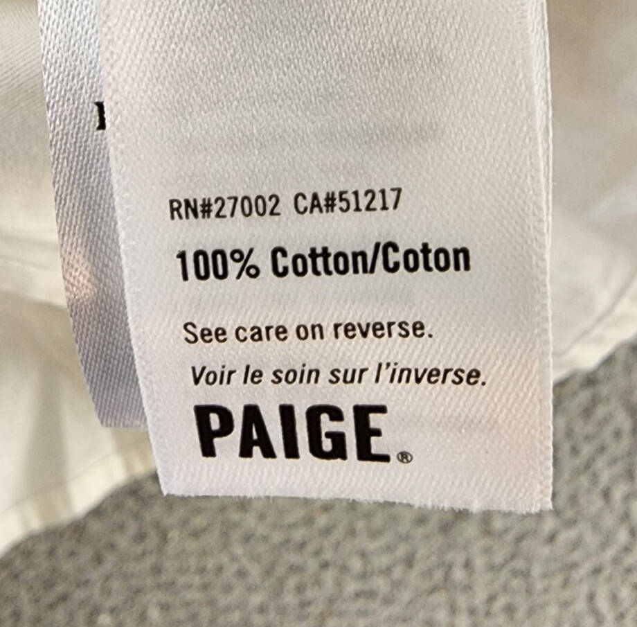 PAIGE Alera Ruched Button Front Top Women's XS White Point Collar Long Sleeves~