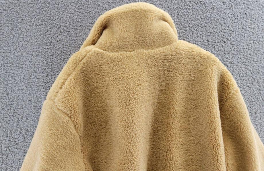 Free People Get Cozy Fleece Jacket Women's M Tan Camel Side Pockets Full Zip L/S
