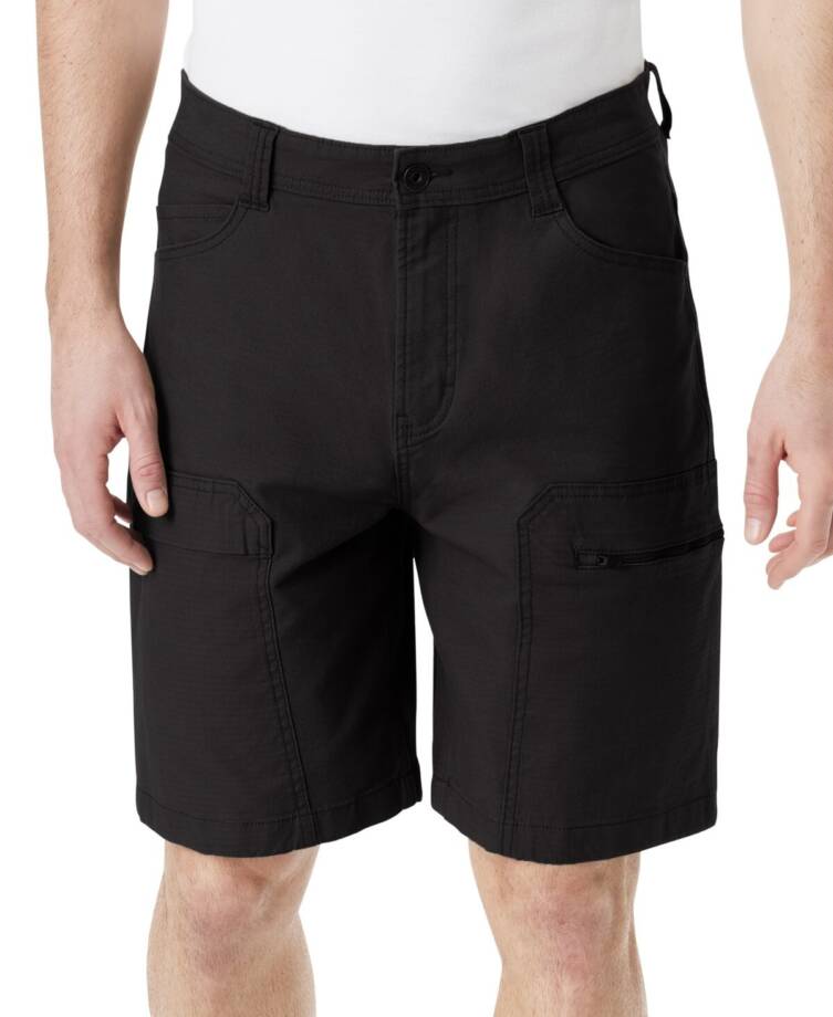 Bass Outdoor Worker Cargo Shorts Men's 34 Caviar High Rise Zip/Button Closure