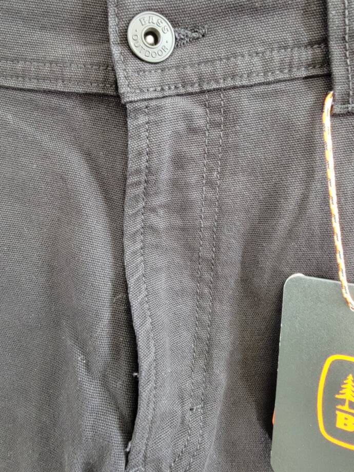 Bass Outdoor Worker Cargo Shorts Men's 34 Caviar High Rise Zip/Button Closure