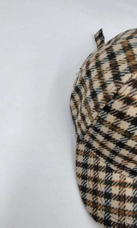 Hat Attack Everyday Plaid Cap Women's O/S Brown Multi Sliding Buckle Closure