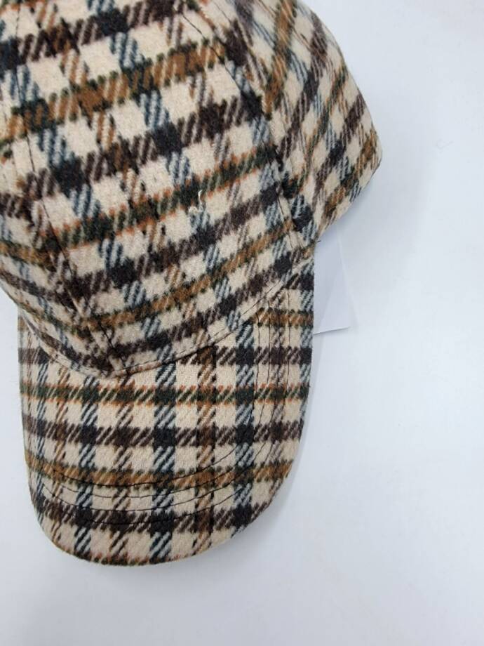 Hat Attack Everyday Plaid Cap Women's O/S Brown Multi Sliding Buckle Closure